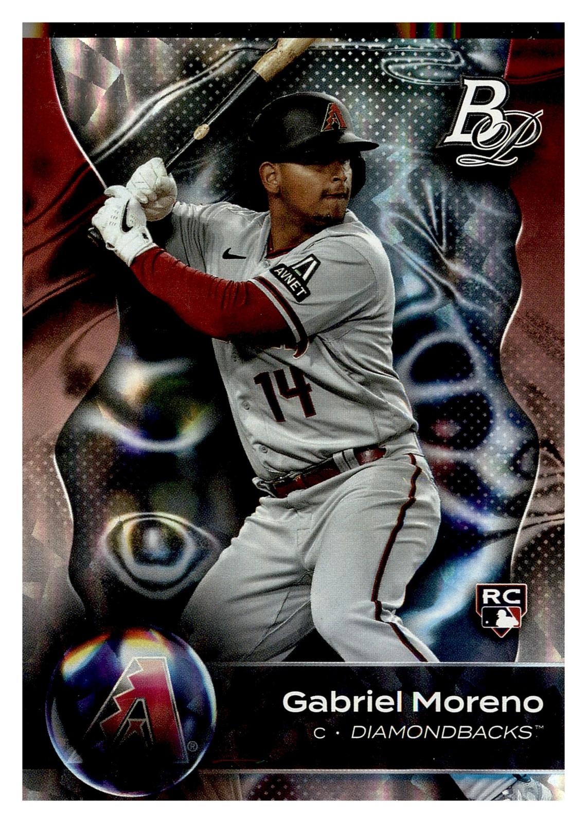 2023 Bowman Platinum #67 Gabriel Moreno Ice Foil front