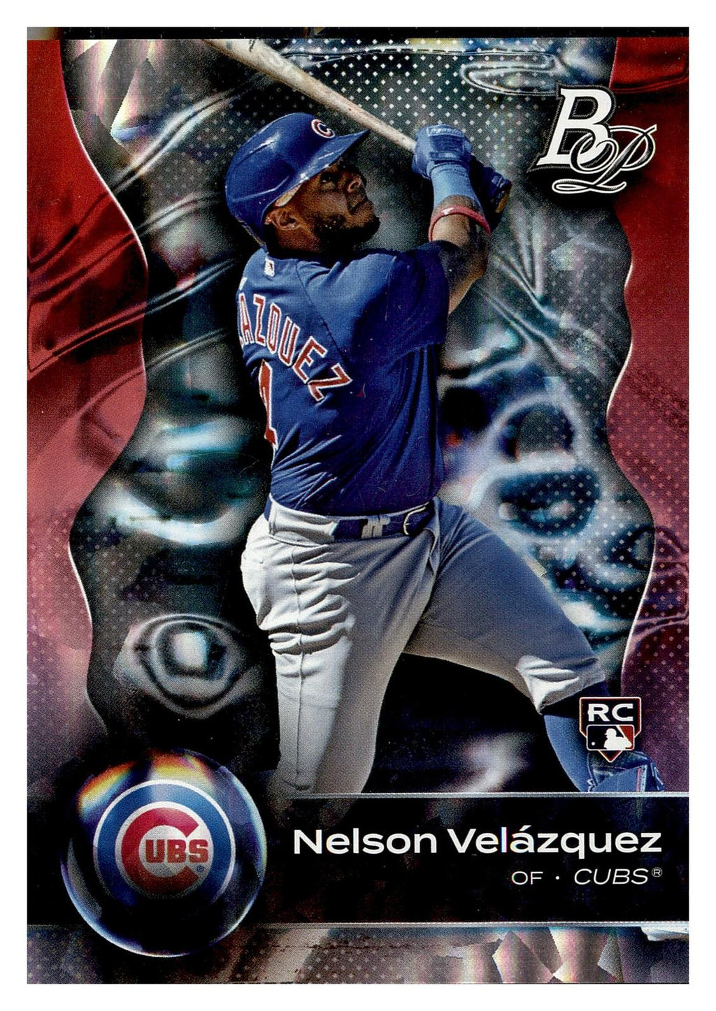 2023 Bowman Platinum #48 Nelson Velázquez Ice Foil front