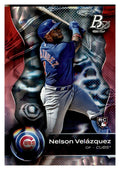 2023 Bowman Platinum #48 Nelson Velázquez Ice Foil front