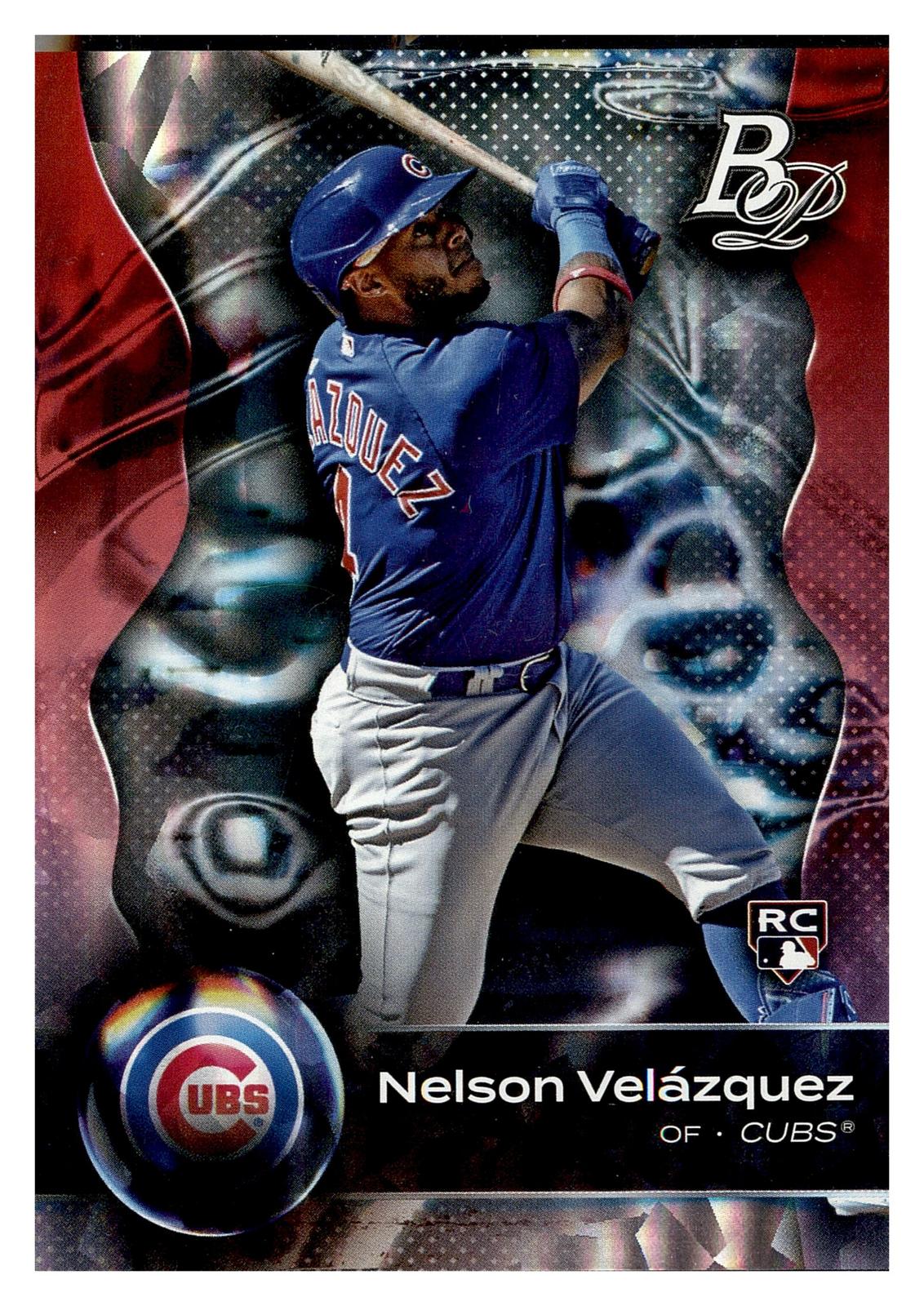 2023 Bowman Platinum #48 Nelson Velázquez Ice Foil front