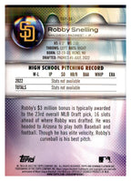 2023 Bowman Platinum #TOP-38 Robby Snelling Top Prospects Ice Foil back