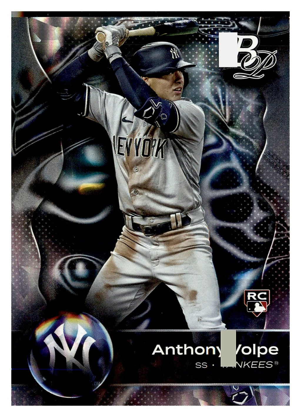 2023 Bowman Platinum #55 Anthony Volpe Ice Foil front