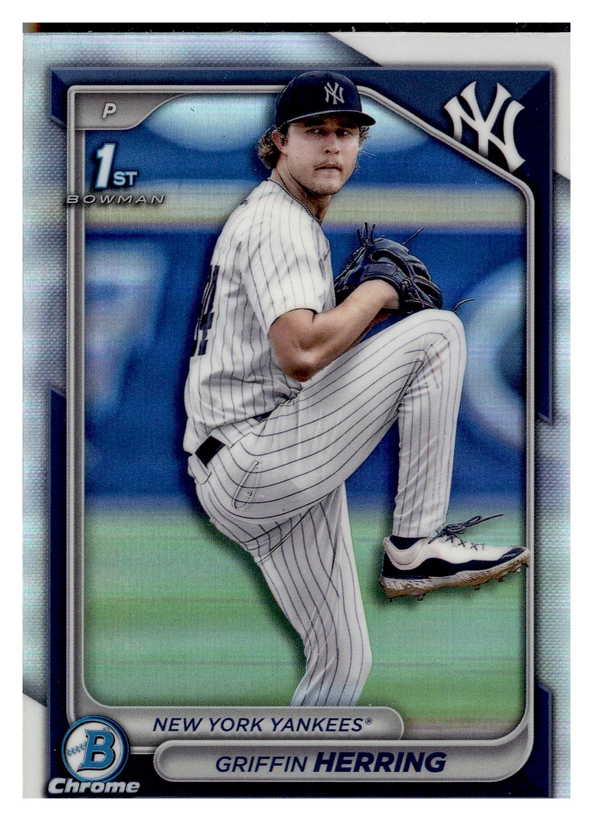 2024 Bowman Draft #BDC-173 Griffin Herring Chrome Refractor front