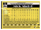 2025 Topps Update #U90C-13 Mick Abel 1990 Topps Baseball 35th Anniversary Chrome back