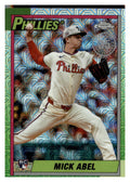 2025 Topps Update #U90C-13 Mick Abel 1990 Topps Baseball 35th Anniversary Chrome front
