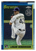 2025 Topps Update #U90C-68 Logan Henderson 1990 35th Anniversary Chrome front