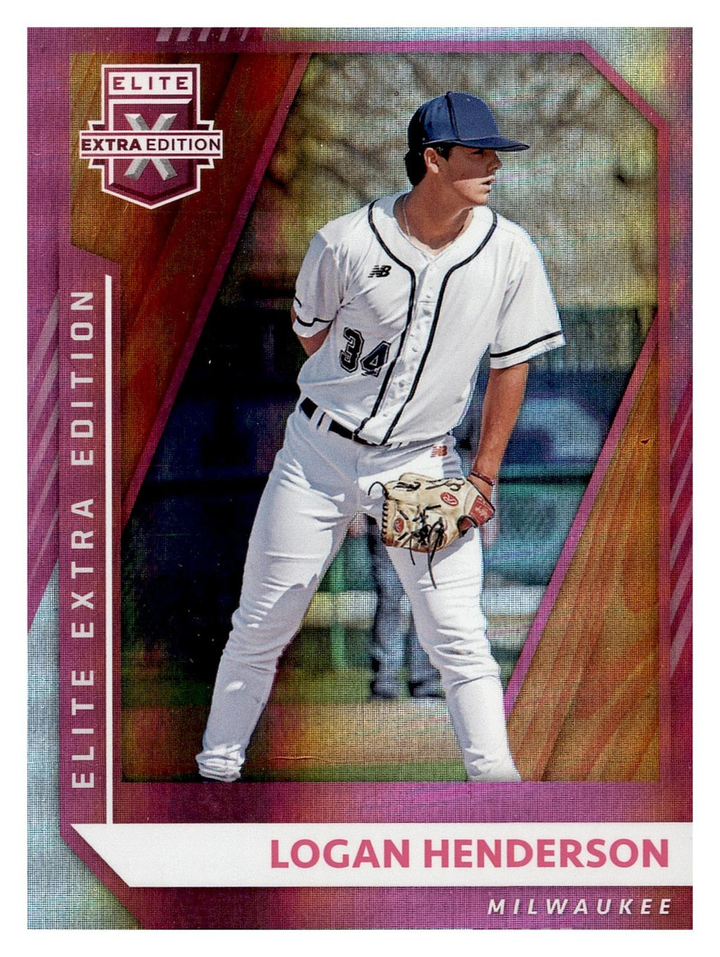 2021 Panini Elite Extra Edition #116 Logan Henderson Pink front