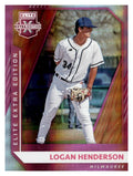 2021 Panini Elite Extra Edition #116 Logan Henderson Pink front