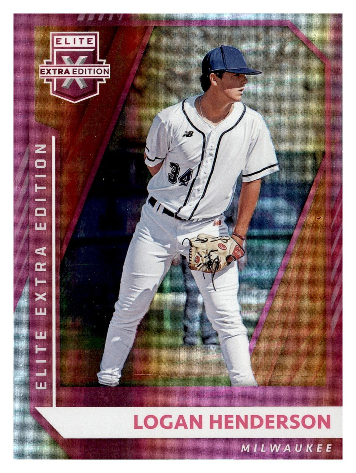 2021 Panini Elite Extra Edition #116 Logan Henderson Pink front