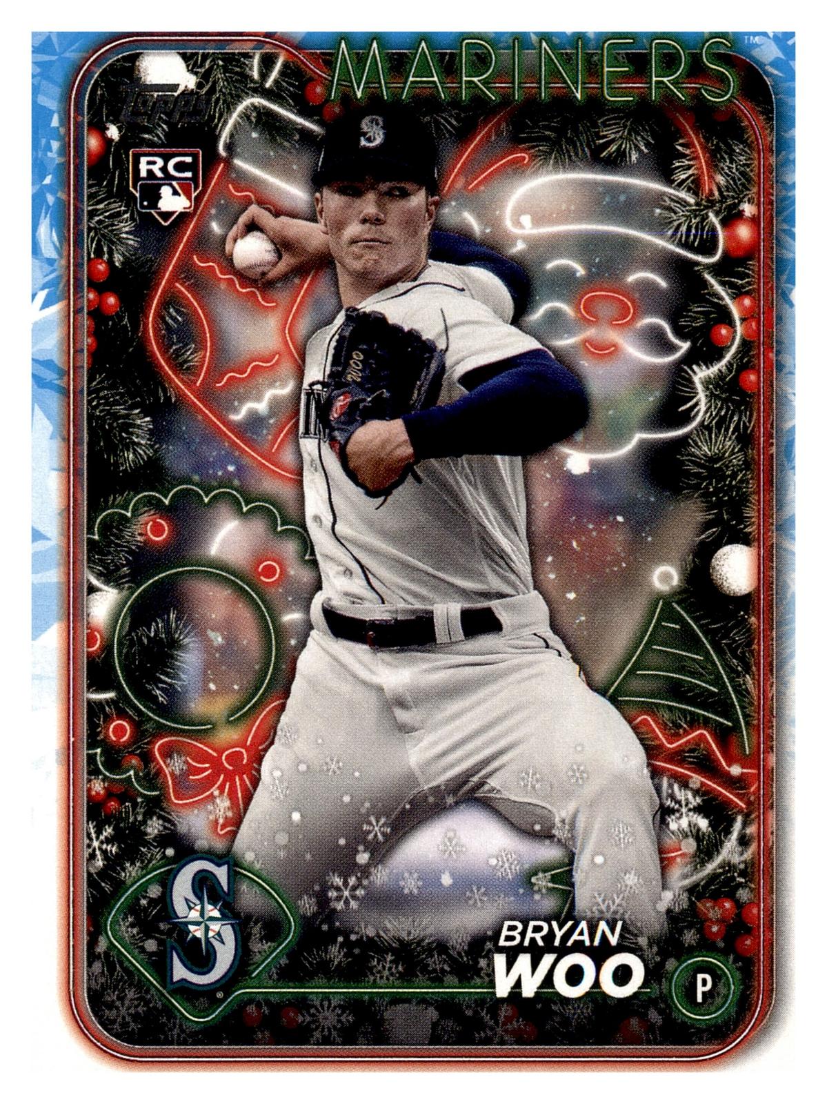2024 Topps Holiday #H193 Bryan Woo front
