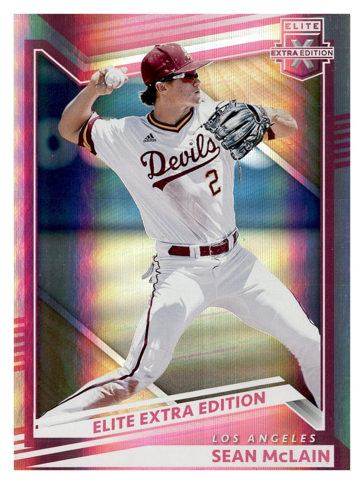 2022 Panini Elite Extra Edition #165 Sean McLain Pink front