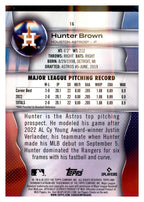 2023 Bowman Platinum #16 Hunter Brown back