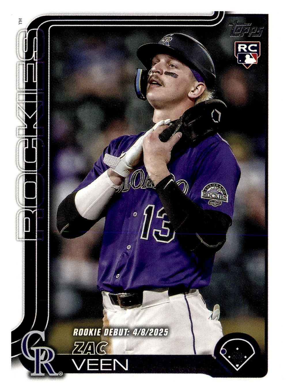 2025 Topps Update #US2 Zac Veen front