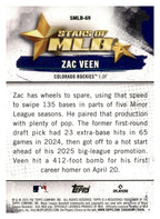 2025 Topps Update #SMLB-69 Zac Veen Stars of MLB back