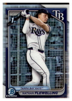2024 Bowman Draft #BDC-88 Nathan Flewelling Chrome Refractor front