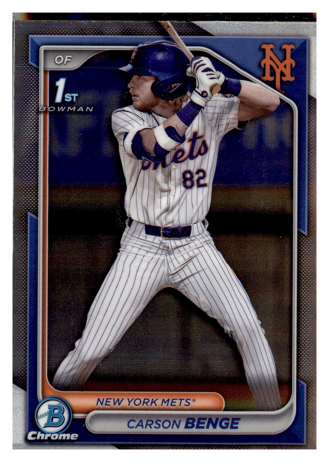 2024 Bowman Draft #BDC-28 Carson Benge Chrome front