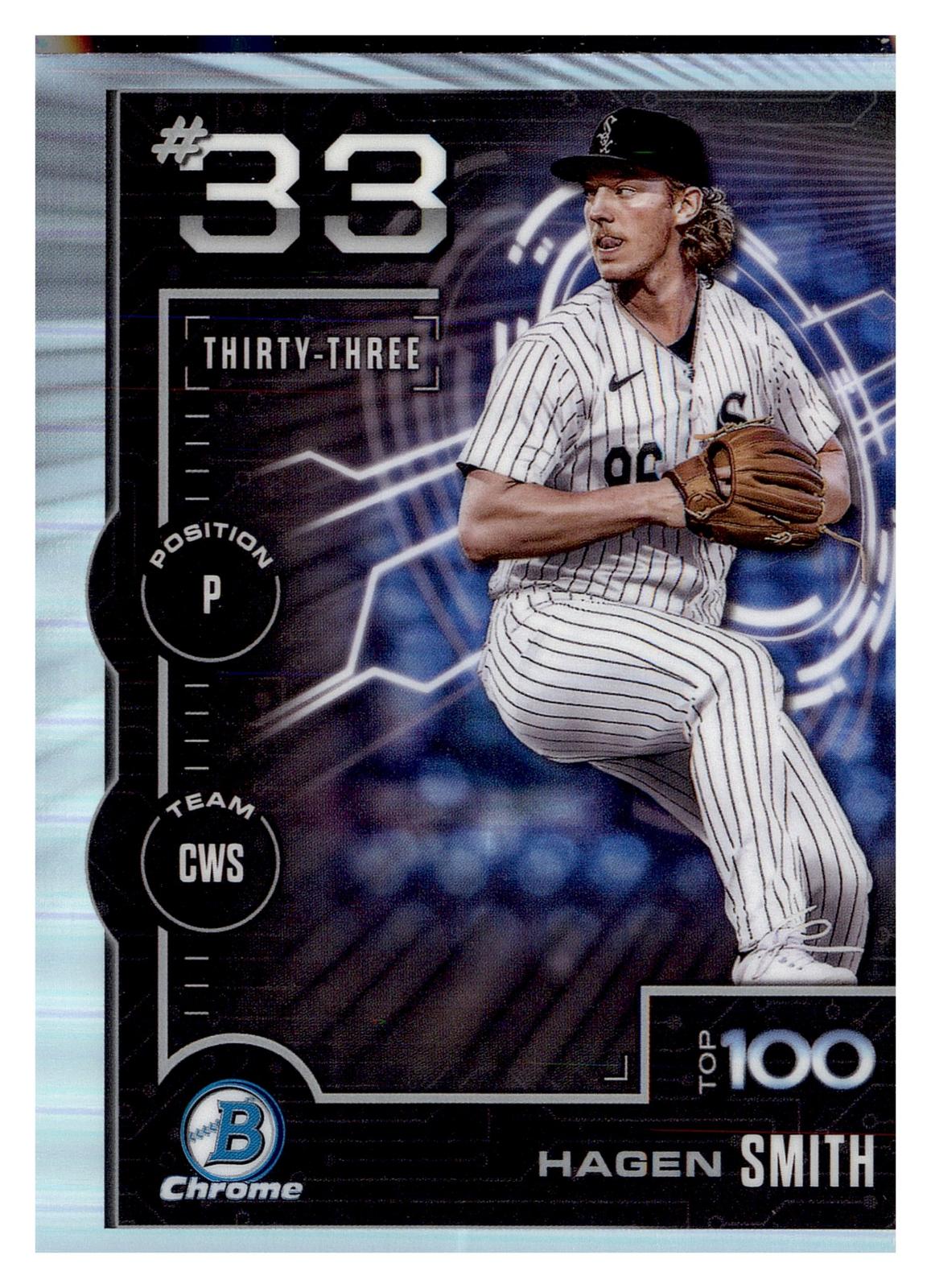 2025 Bowman #BTP-33 Hagen Smith Bowman Scouts Top 100 front