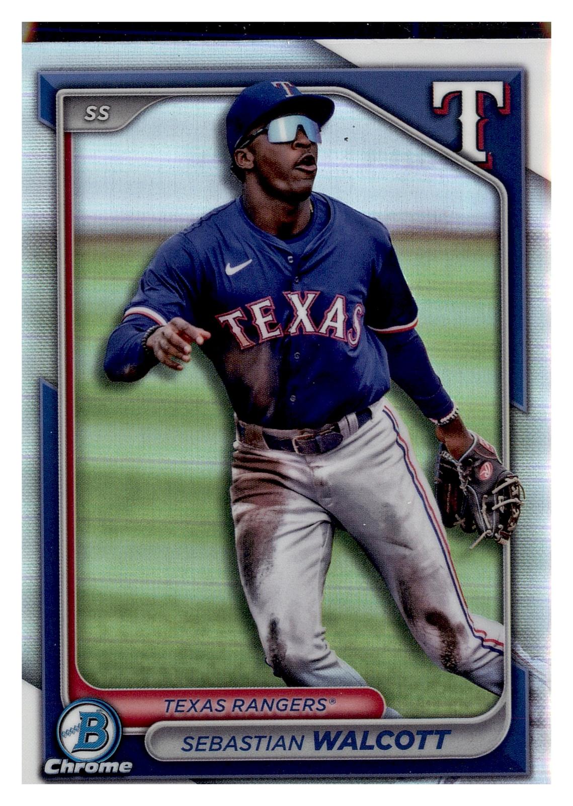 2024 Bowman Draft #BDC-112 Sebastian Walcott Chrome front