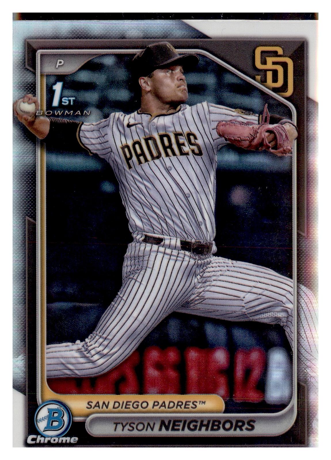 2024 Bowman Draft #BDC-51 Tyson Neighbors Chrome Refractor front