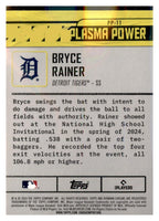 2024 Bowman Draft #PP-11 Bryce Rainer Plasma Power back