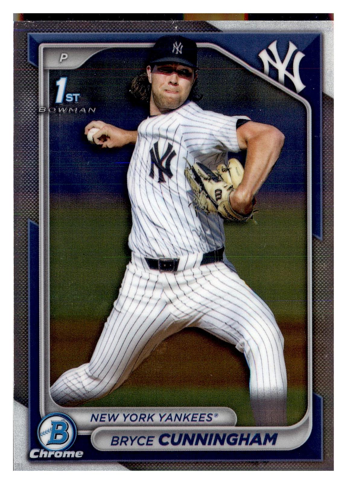2024 Bowman Draft #BDC-97 Bryce Cunningham Chrome front