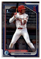 2024 Bowman Draft #BDC-13 Christian Moore Chrome front