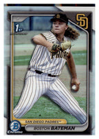 2024 Bowman Draft #BDC-34 Boston Bateman Chrome Refractor front