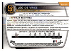 2025 Bowman #BCP-59 Leo De Vries Chrome Prospects back