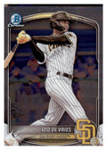 2025 Bowman #BCP-59 Leo De Vries Chrome Prospects front