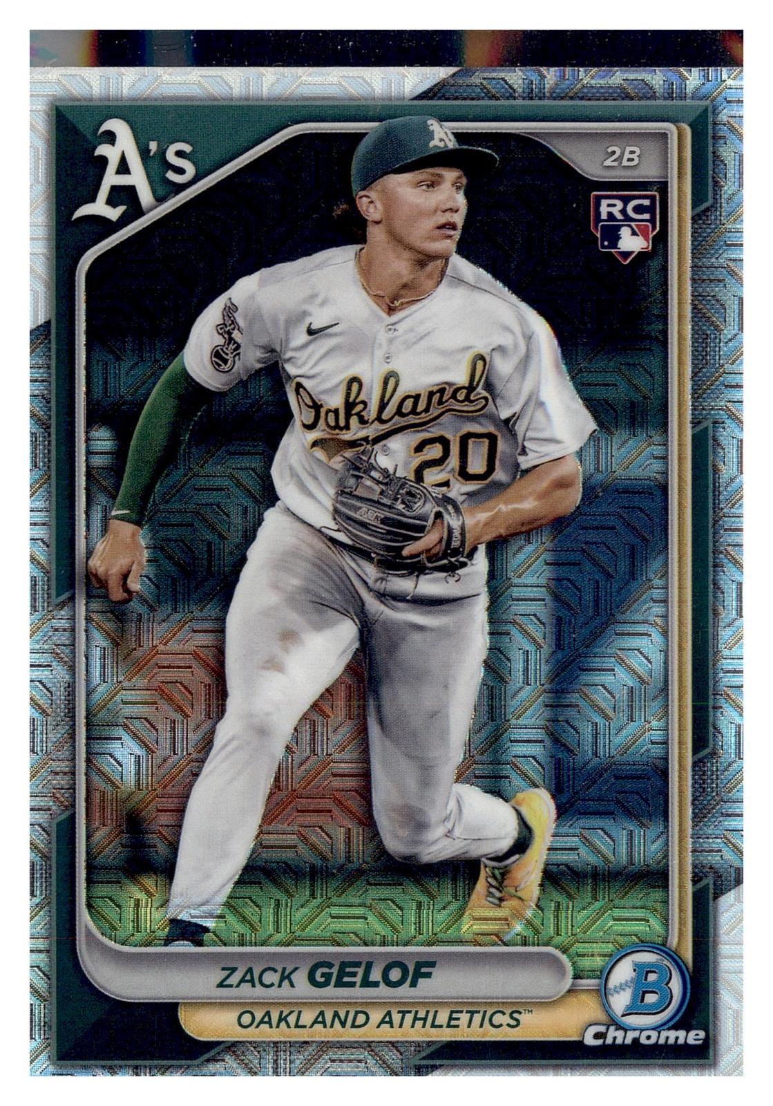 2024 Bowman Chrome #78 Zack Gelof Mojo Refractor front