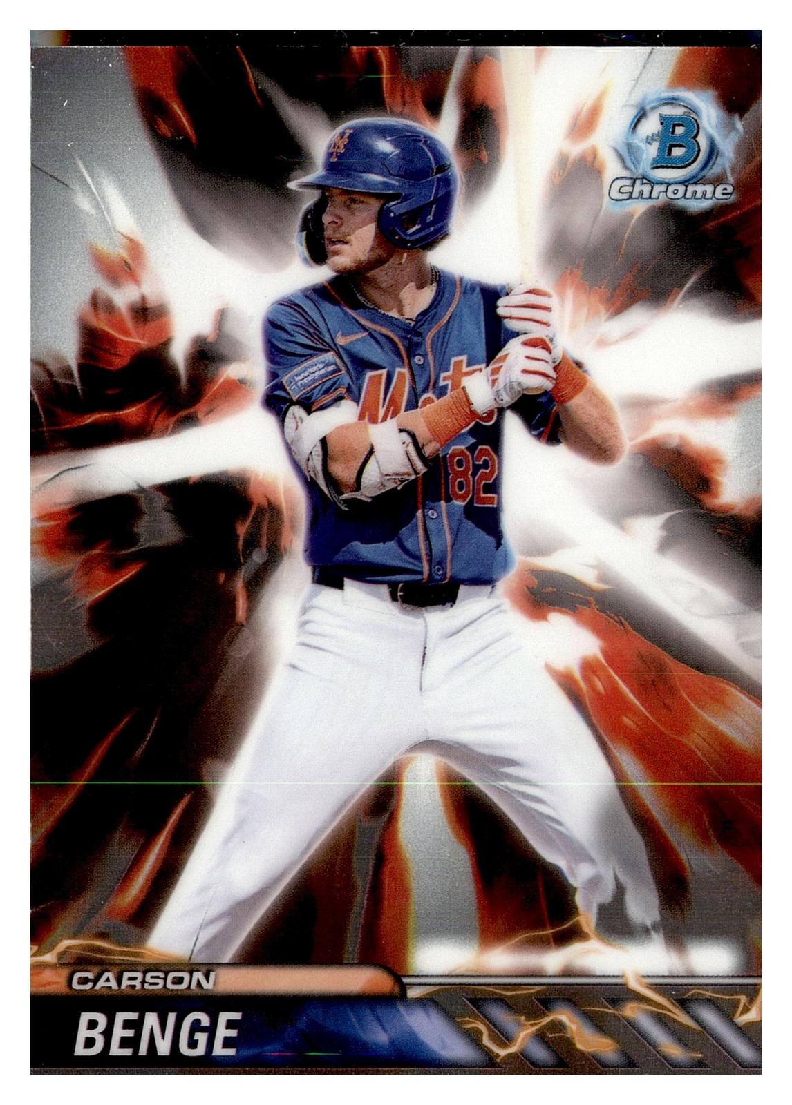 2024 Bowman Draft #PP-8 Carson Benge Plasma Power front