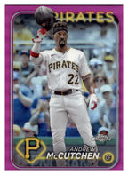 2024 Topps Chrome #124 Andrew McCutchen Pink Refractor front