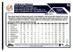 2023 Topps #94 Oswald Peraza Gold Foil back