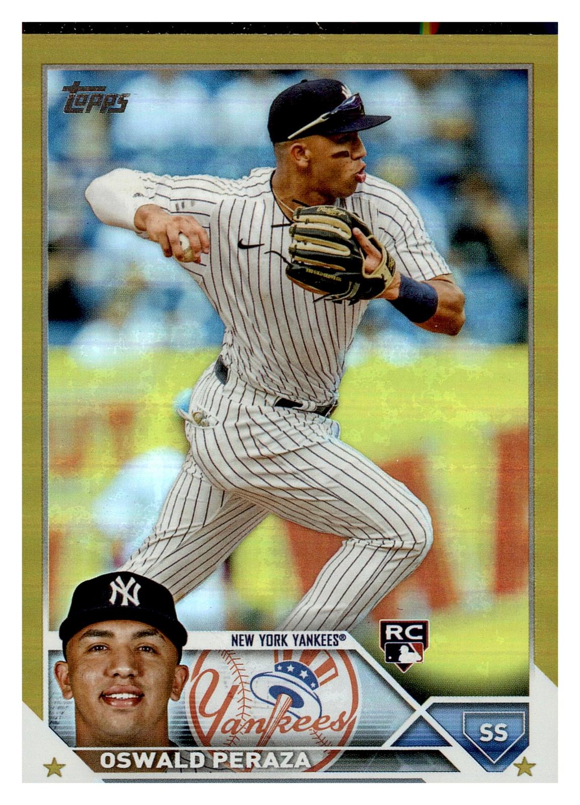 2023 Topps #94 Oswald Peraza Gold Foil front