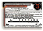 2024 Bowman #BCP-134 Bryce Eldridge Chrome Prospects back