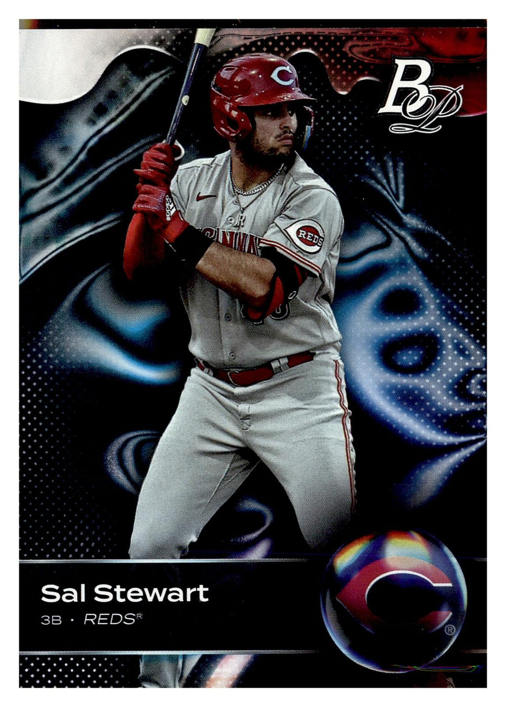 2023 Bowman Platinum #TOP-75 Sal Stewart Top Prospects front