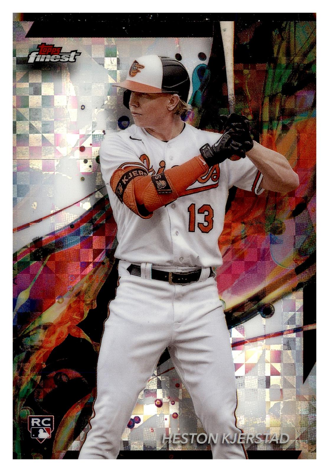 2024 Finest #43 Heston Kjerstad Checkerboard Refractor front