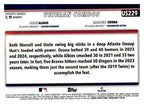 2025 Topps Update #US229 Power In Pairs (Marcell Ozuna / Ozzie Albies) back