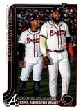 2025 Topps Update #US229 Power In Pairs (Marcell Ozuna / Ozzie Albies) front