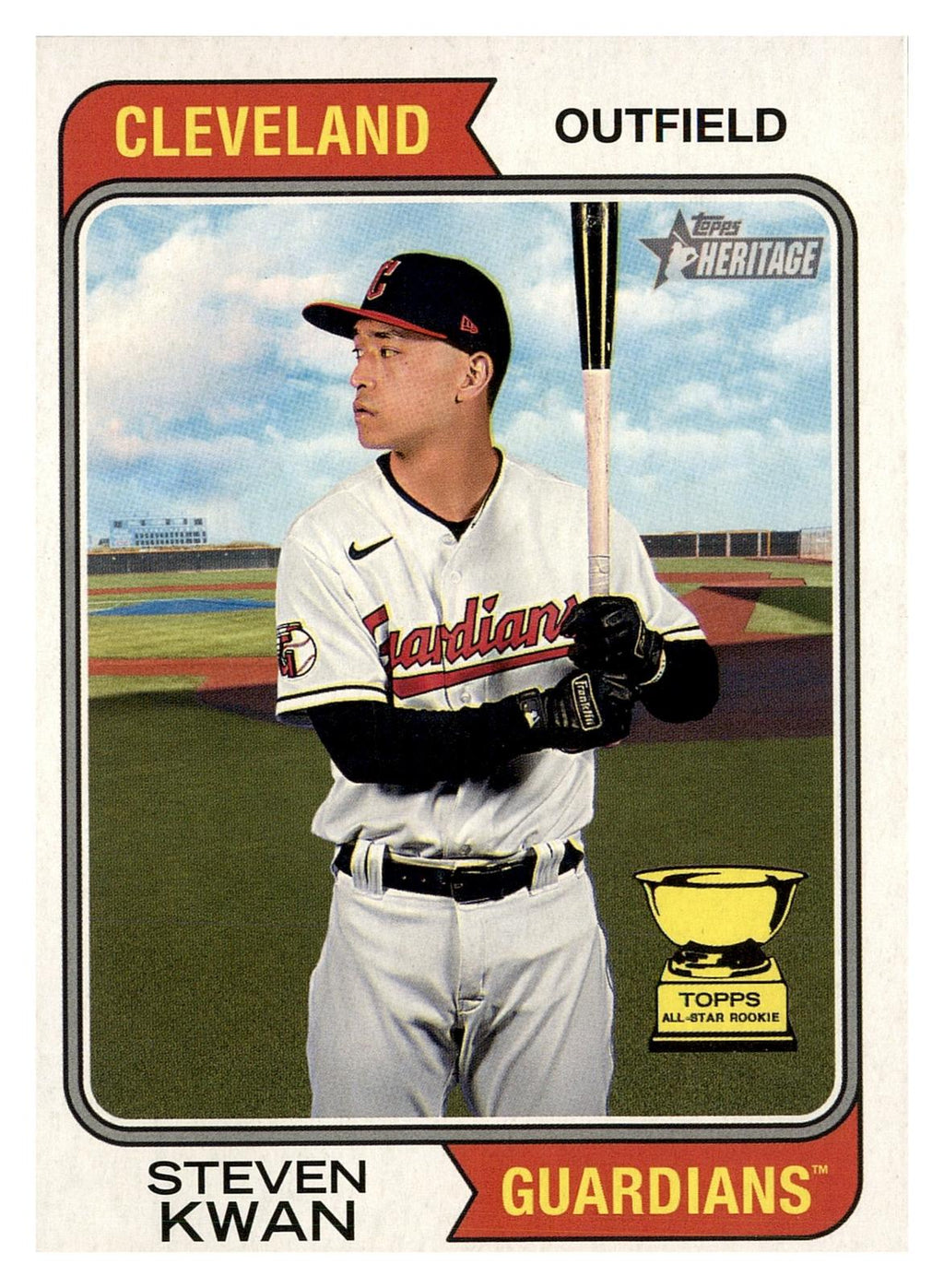 2023 Topps Heritage #232 Steven Kwan front