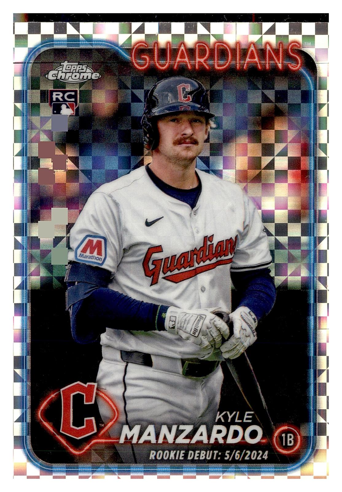 2024 Topps Chrome Update #USC26 Kyle Manzardo X-Fractors front
