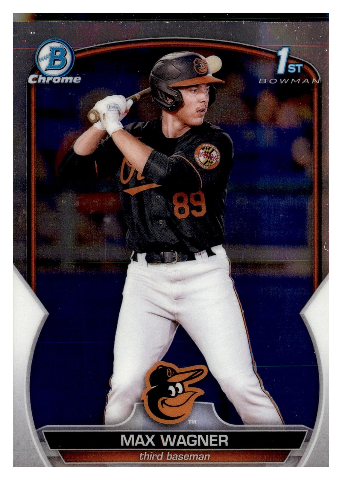 2023 Bowman #BCP-8 Max Wagner Chrome Prospects front