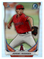 2014 Bowman Draft #CDP113 Jeremy Rhoades Chrome Refractor front