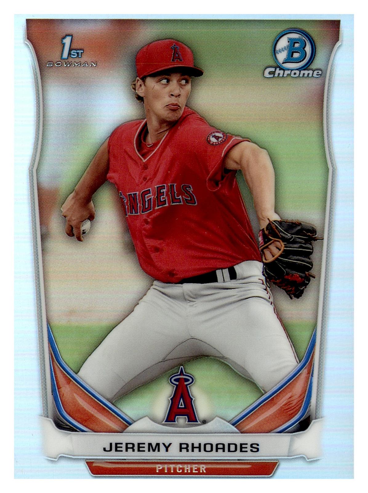 2014 Bowman Draft #CDP113 Jeremy Rhoades Chrome Refractor front