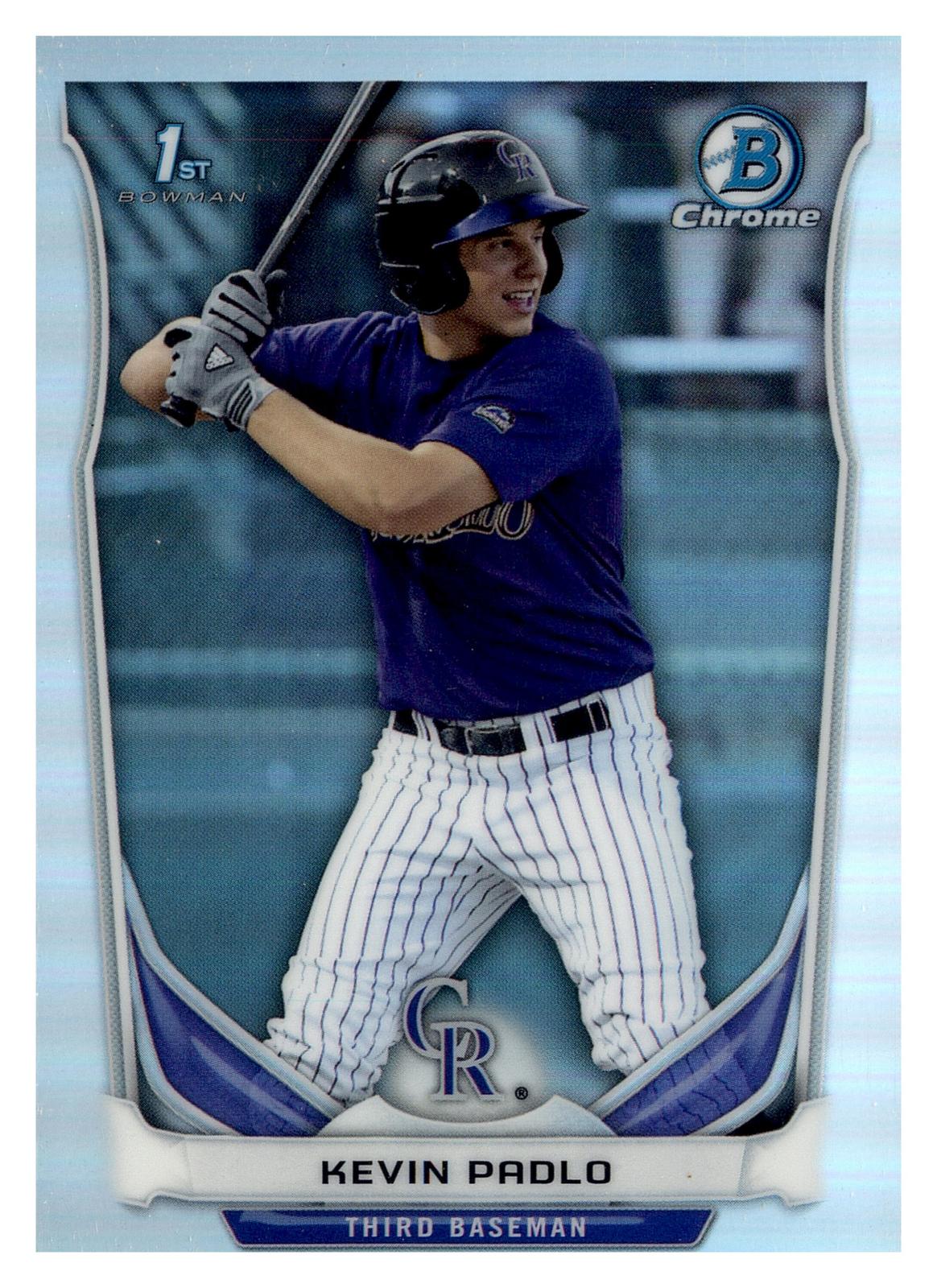 2014 Bowman Draft #CDP123 Kevin Padlo Chrome Refractor front