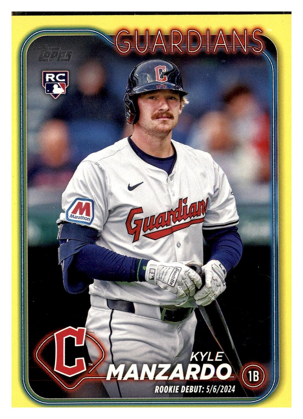 2024 Topps Update #US337 Kyle Manzardo Yellow front