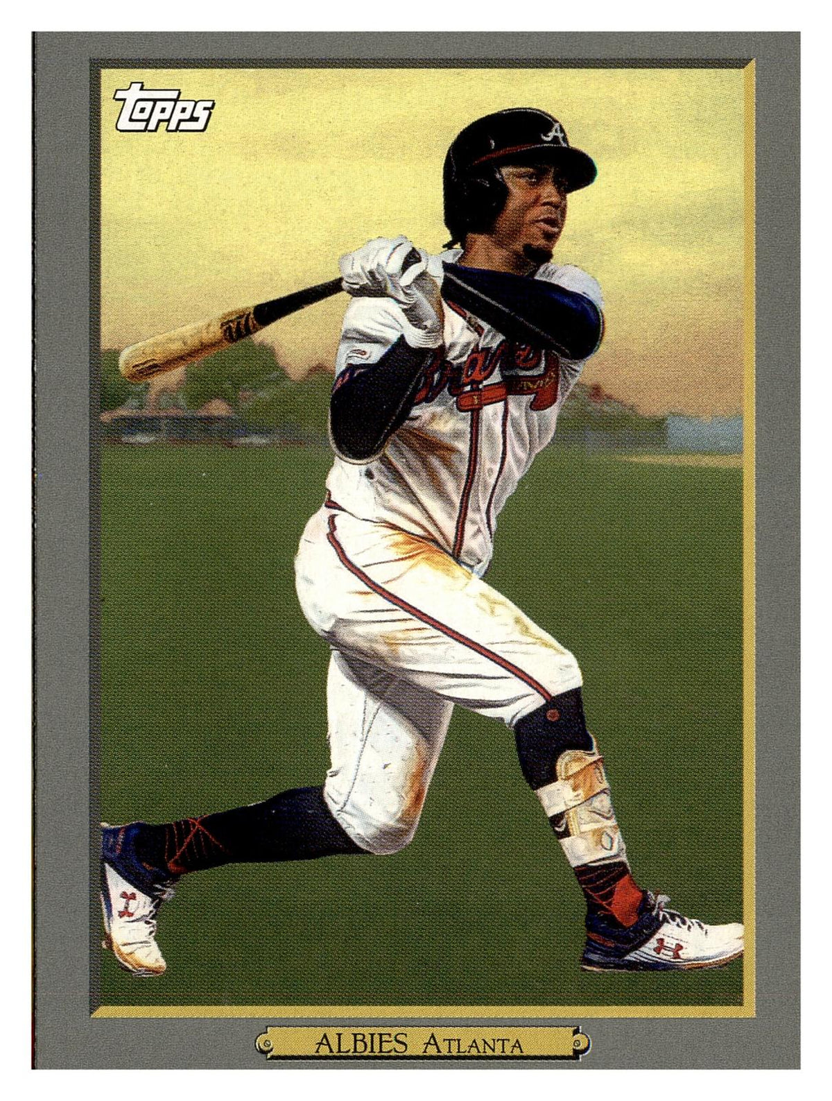 2020 Topps Update #TR-3 Ozzie Albies Turkey Red 2020 front
