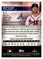 2024 Stadium Club #57 Matt Olson back