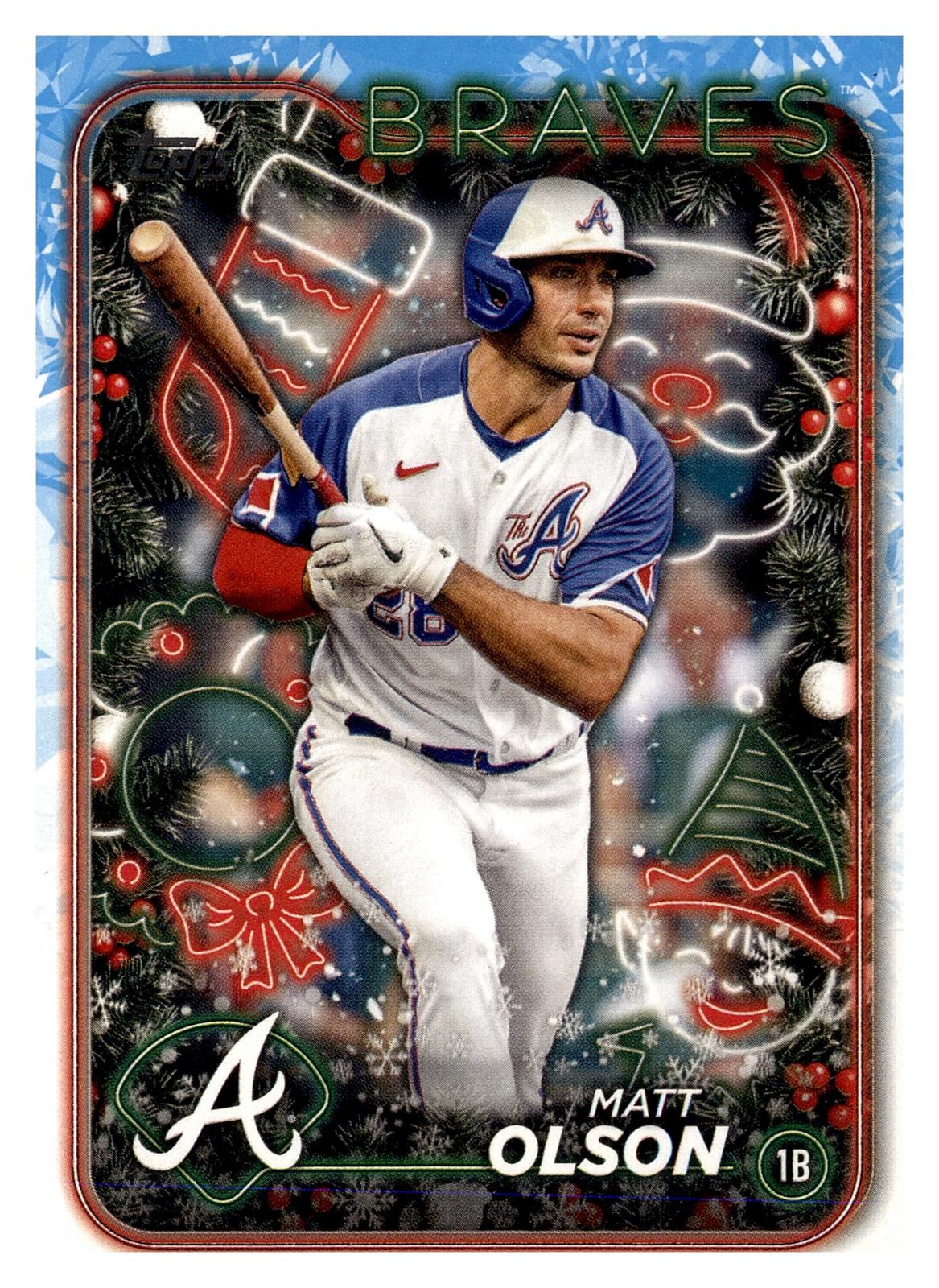 2024 Topps Holiday #H146 Matt Olson front