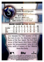 2023 Bowman Platinum #25 Julio Rodríguez Ice Foil back